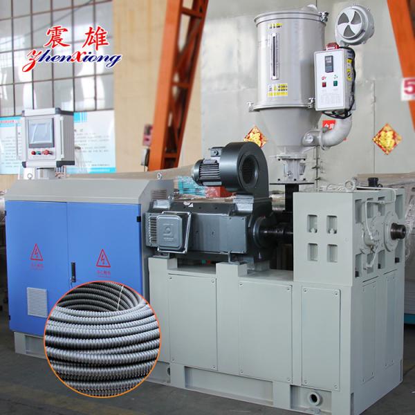 11KW PVC Single Wall Corrugated Pipe Machine Plastic Pipe Easy Mold Change Fast Output