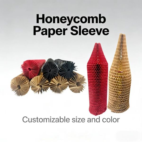 Customizable Honeycomb Paper Sleeves Size Color Sleeve Protectors Paper Packaging
