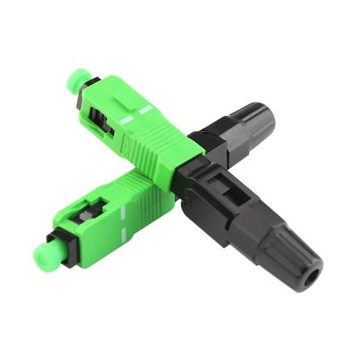 SC APC Fiber Optic Field Assembly Connectors Pre installed Terminator Ceramic Ferrule