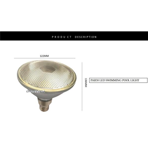 IP65 Waterproof LED Spotlight Bulbs E26 E27 Bases15W PAR38 CE ROHS FCC Marked