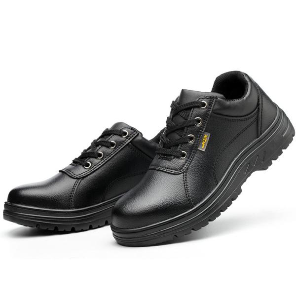 Microfiber Leather Waterproof Industrial Work Boots Steel Toe Anti Smash