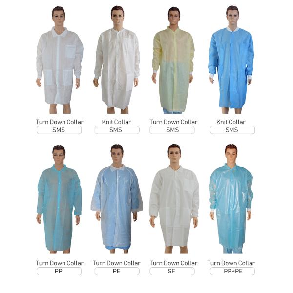 SMS Disposable Lab Gowns CE FDA ISO9001 Certified for Kids Adult