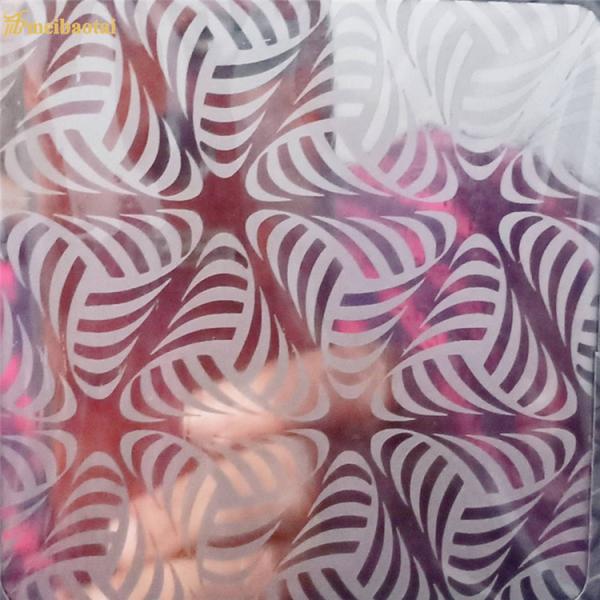 Серебряным вытравленная зеркалом плита кабины лифта листа нержавеющей стали декоративная 4 фута