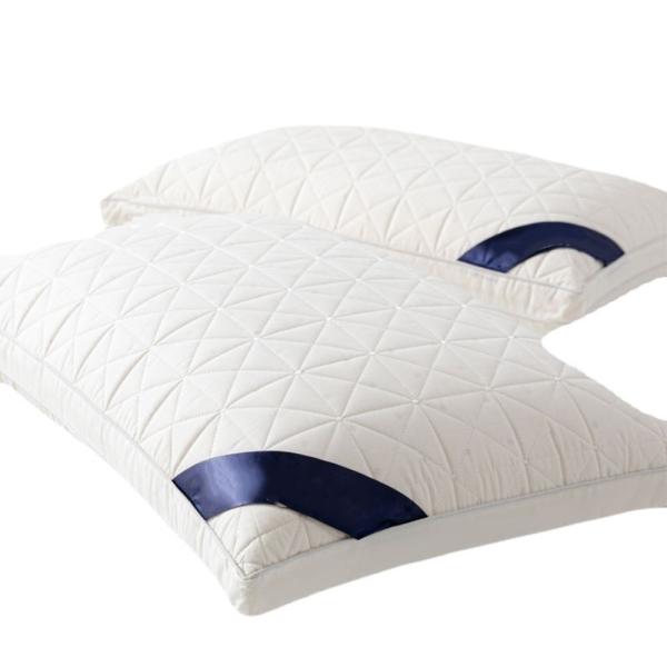 JOURM Anti-snoring Foam Sleep Pillow with Memory Foam Filling Woven Travel Neck Pillow