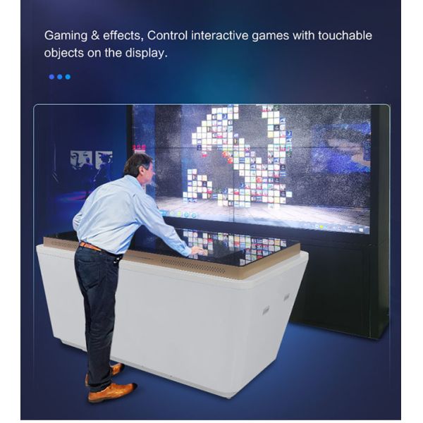 55 inch Advertising Kiosks hd videos interactive whiteboard touch screen table with touch screen