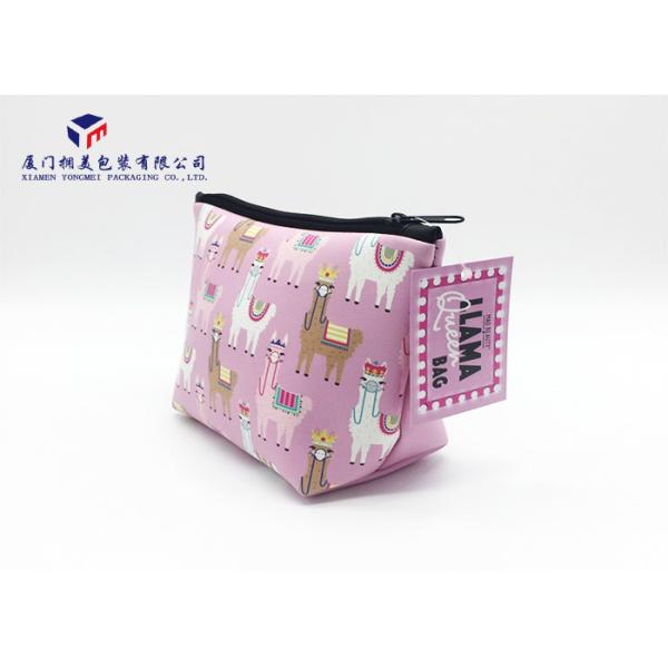 Premium PU Leather Makeup Bag Leather Cosmetic Bag Wide Top And Narrow Bottom