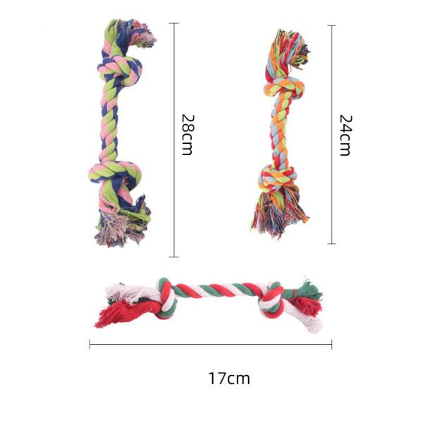 Pet Toy Hand-woven Set Chew Interactive Chew Cotton Dog Rope Toys Small Animals