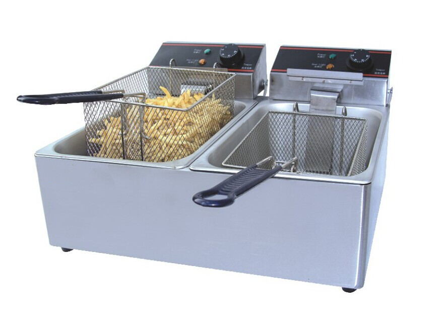 Fryer прочной нержавеющей стали коммерчески электрический глубокий тучный с двойными баками