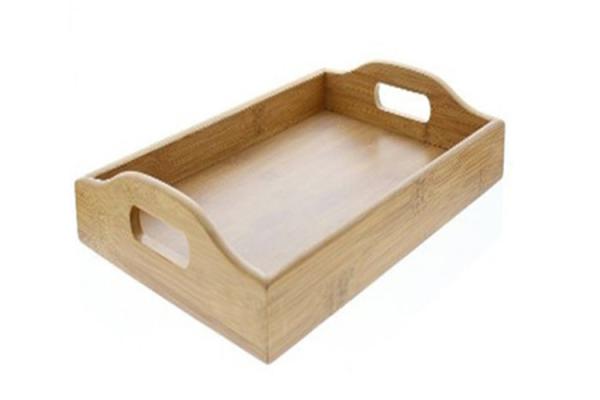 Antimicrobial Non-toxic rectangular  Customized Bamboo Serving Tray