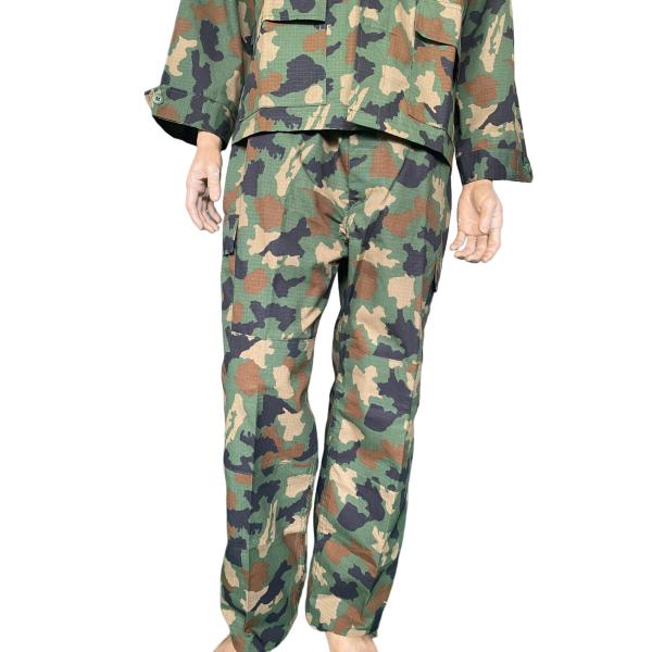 Outdoor BDU Military Uniform Breathable Camo Work Suit Polyester Cotton Fabric