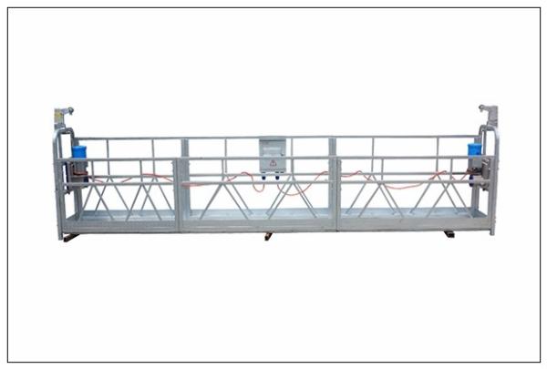 Painting steel ZLP630 suspended rope platform in India for building cleaning