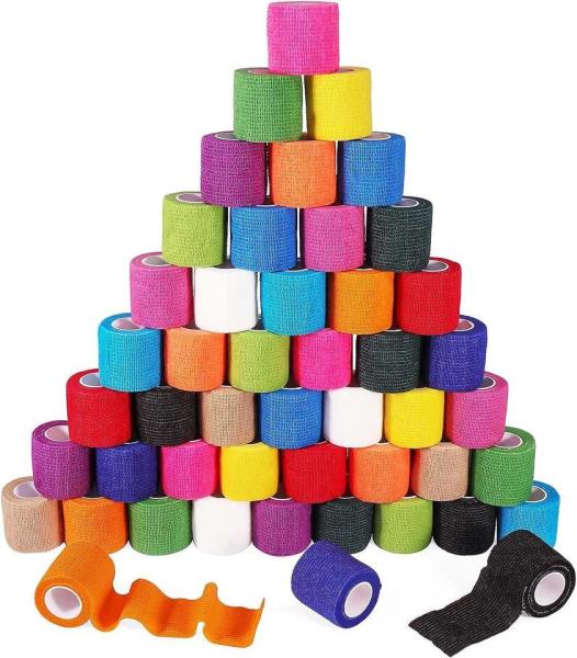 Kinesiology Elastic Athletic Crepe Sport Tape Disinfection Skin Color Pet Bandage Cohensive Self Adhesive Bandage
