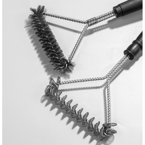 Outdoor Barbecue Oven Cleaning Brush Stainless Steel Barbecue Wire Brush