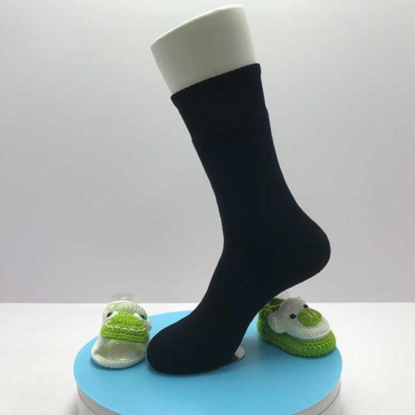 Support 7 Days Sample Order Lead Time Black Cotton Crew Men Socks Breathable Non-slip