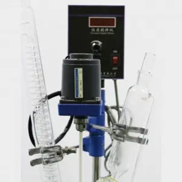 0.25L-3L Laboratory Chemical Reactor Jacketed Double Layer Glass Stirred Tank Reactor