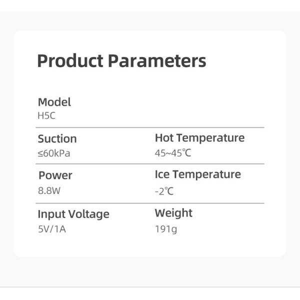 Hot Ice Switch 8.8W Acne Remover 60kPa Vacuum Suction Beauty Device