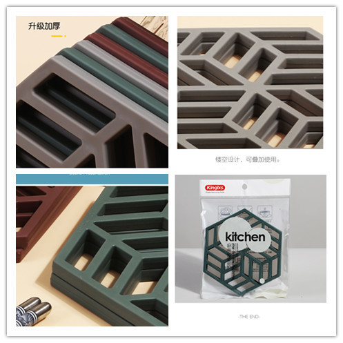 Thick Ceramic Kitchen Silicone Pot Holders Heat Mat Bowl Coaster