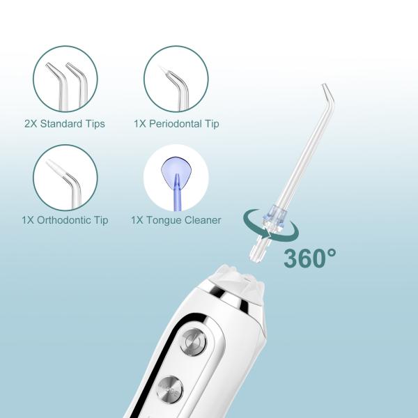 300ml IPX7 Oral Care Appliances Water Irrigation Dental Floss Power Irrigator Portable Water Flosser Teeth Cleaning Mini Travel