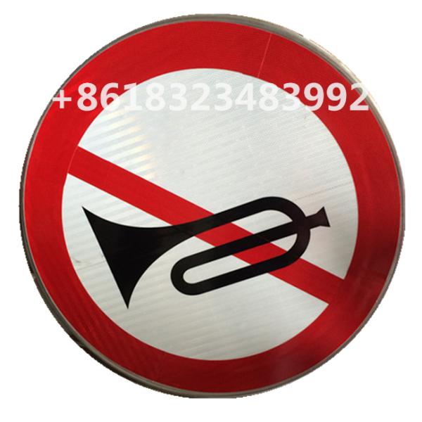 Sale Non-motor Vehicles Prohibition Driving Signs Reflective Film Round Metal Cards