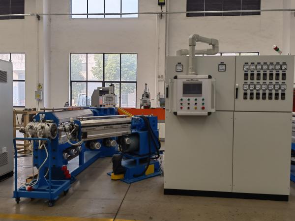 120mm Screw Cable Extruder Extrusion Line PVC PE XLPE LSZH