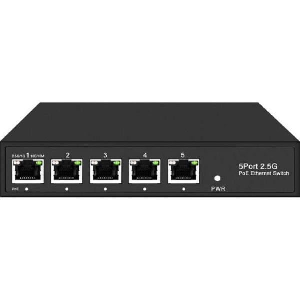 10G Ethernet Network Switch 5*2.5G POE Ports for Full-Duplex Half-Duplex