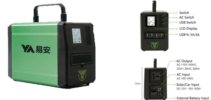 электропитание резервного батарейного питания UPS водоустойчивой портативной электростанции 500Wh на открытом воздухе