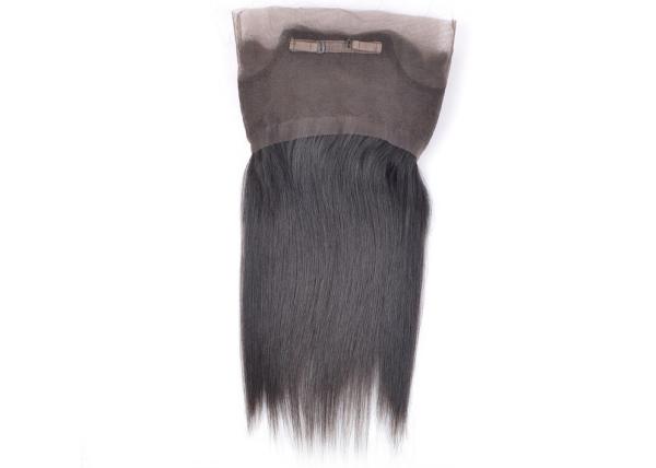Full Cuticle Human Hair Silk Base Closure Silky Straight Wave With Bundles