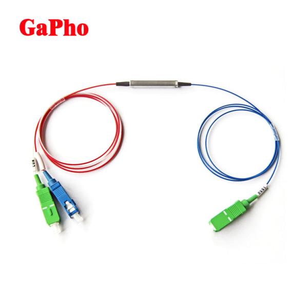 1x2 High Isolation Filter WDM 1640 / 1620nm For Fiber Amplifier