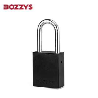 Anodized Keyed Alike Aluminium Padlock With 6*38mm Nylon Shackle High Visibility