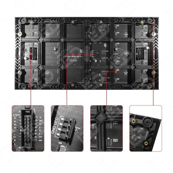 Подвесный P12 Встроенный водонепроницаемый светодиодный дисплей RGB 192x192 светодиодный модуль