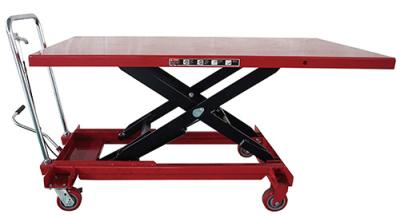 Customizable Manual Scissor Mobile Lift Table Swivel Caster ASME Certificated
