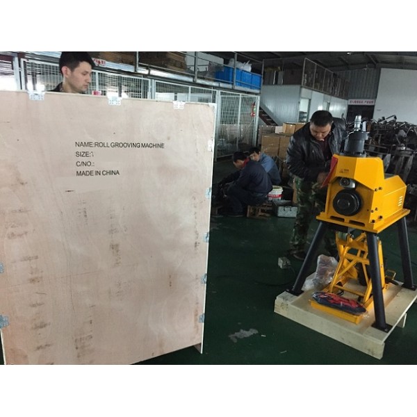 Heavy Duty 24 Inch Manual Roll Groover Sch40 Pipe Grooving Machine
