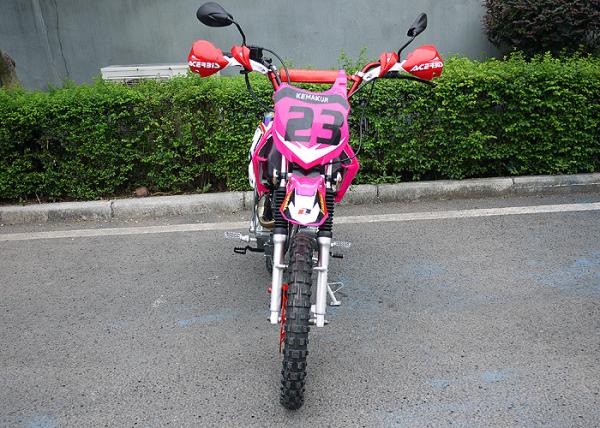 Pink Color Lady Trail Bike Motorcycle 106KG Net Weight Electric / Kick Start