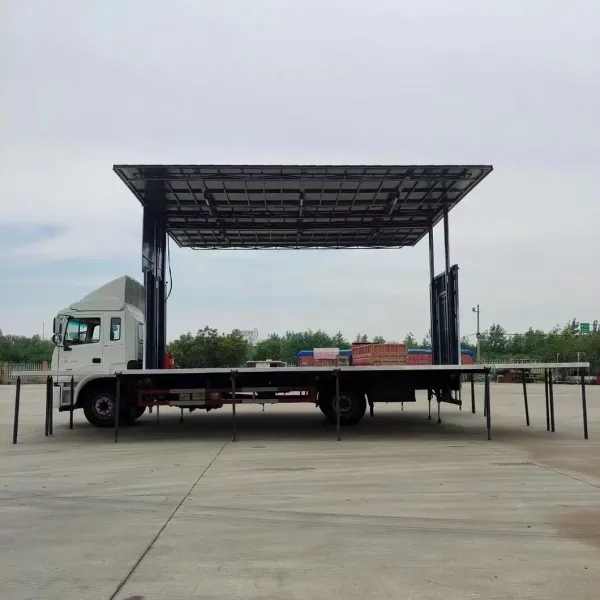 Good Price Three-Sides Expansion Mobile Stage Truck for Roadshow and Advertising