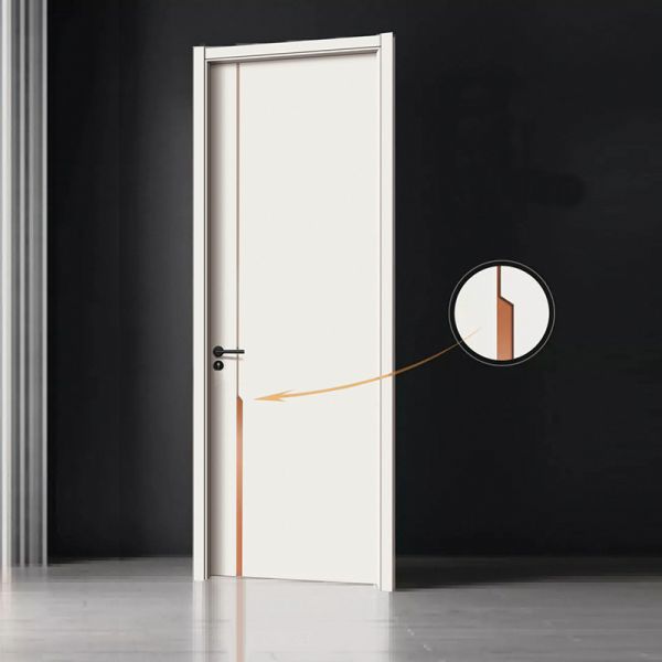 Classic Wood Grain Custom Solid Wooden Door for Home Rooms