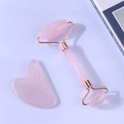 Rolo cor-de-rosa do Massager da cara, serviço do ODM do OEM de Jade Massager Roller