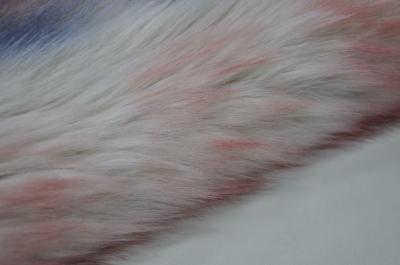 Gradient three colors Long Hair Fur Fabric 150cm Fake Fox，Provide ultimate warmth and comfort for winter home decor