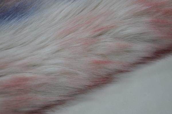Gradient three colors Long Hair Fur Fabric 150cm Fake Fox，Provide ultimate warmth and comfort for winter home decor