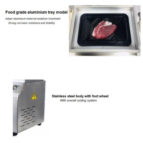 Машина для вакуумной упаковки с цифровой панелью управления и запечатывающей поднос для переработки приготовленных продуктов питания