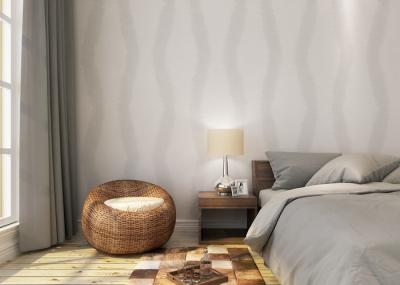 PVC Professional Waterproof Vinyl Wall Covering Removable With Beige Color , Soundproof