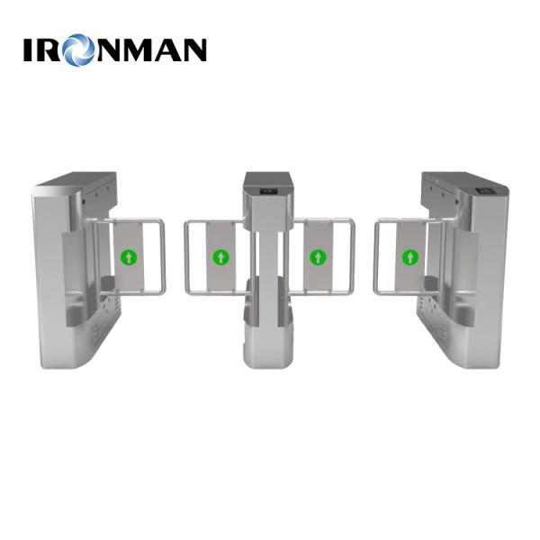 304 Stainless Steel Material One Direction Pedestrian Swing Gate Turnstile for Indoor and Outdoor Environments