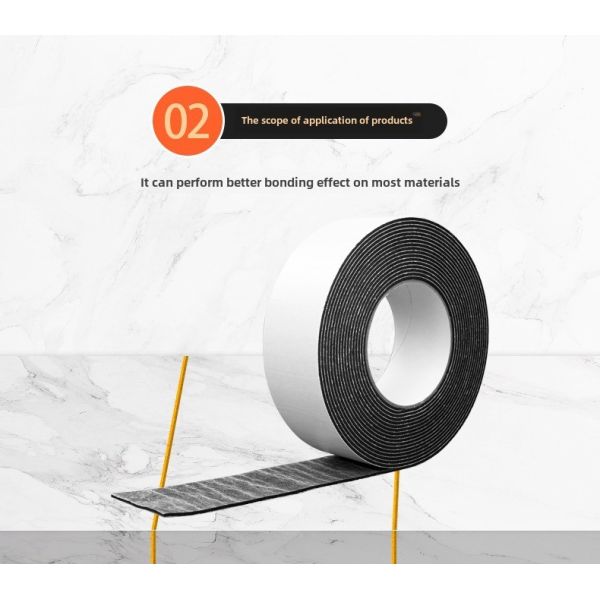 Acrylic Black Foam Tape High Viscosity Double-Sided EVA PE Material for Carton Sealing Masking Car Interior Sealing Strip