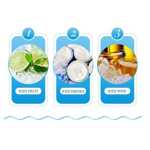 OD 13cm Dual Cavity Silicone Ice Bucket For Champagne Cooling