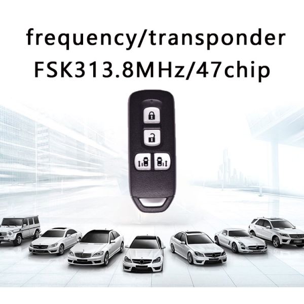 Smart Remote Control Car Key FSK 313.8MHz 4 Buttons 47 Chip 472PH702 180308-0025 0838D1