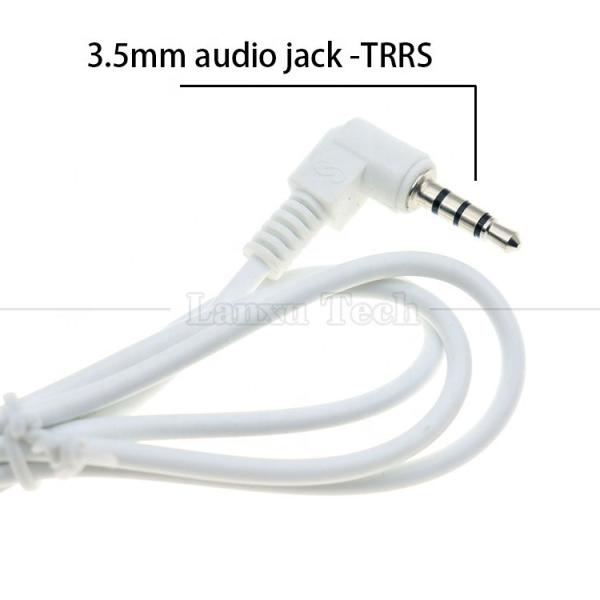 Capteur audio de 3,5 mm à 90 degrés sur mesure pour câble JST MX XH PH SH ZH