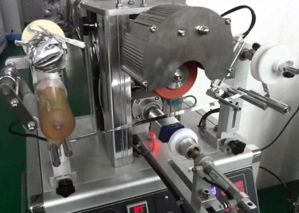 Continuous Hot Semi - Automatic Foil Stamping Machine For Anomalous Shape Plastic Cap