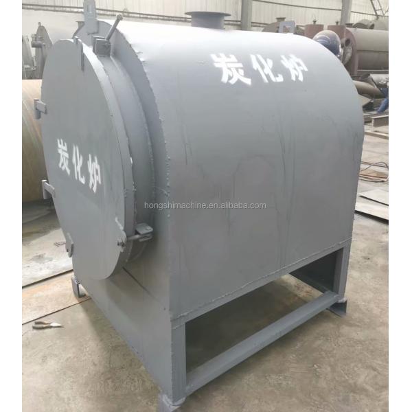 Horizontal Wood Log Carbonization Stove , Bamboo Charcoal Carbonizer Furnace Oven