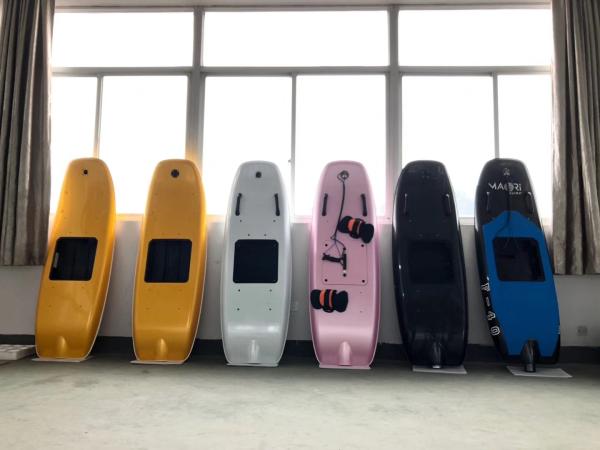 Composite electric surfboard with the battery capacity 72V 30A