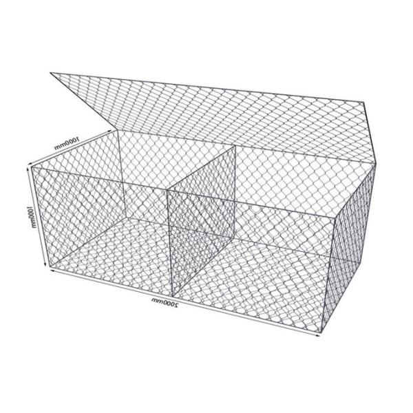 Heavy Duty Q235 Gabion Wall Baskets Gabion Rock Cages For Livestick