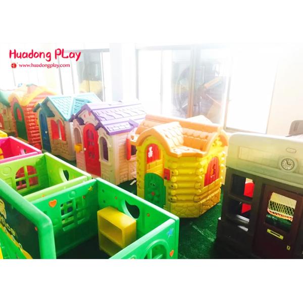 Amusement Park Games Plastic Outdoor Fairytale Cottage Playhouse Eco Friendly 135x125x135